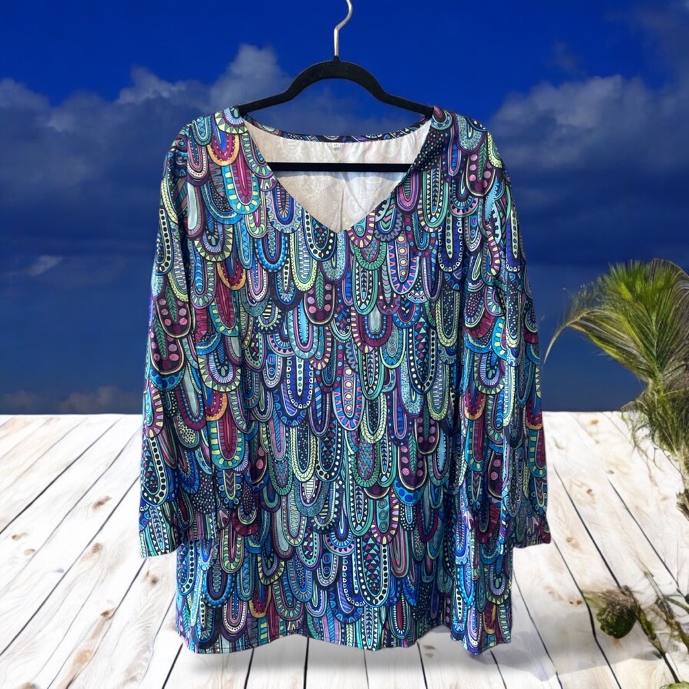 Colourful Patterned Top - Picture 1 of 13
